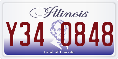 IL license plate Y340848