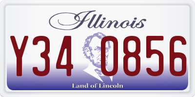 IL license plate Y340856