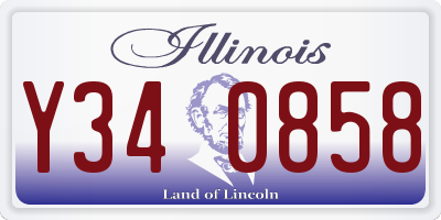 IL license plate Y340858