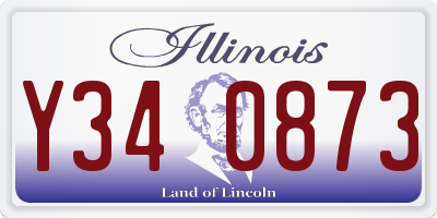 IL license plate Y340873
