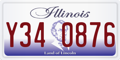 IL license plate Y340876