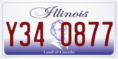 IL license plate Y340877