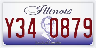 IL license plate Y340879