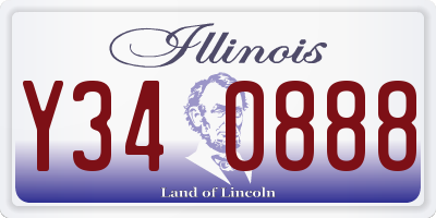 IL license plate Y340888