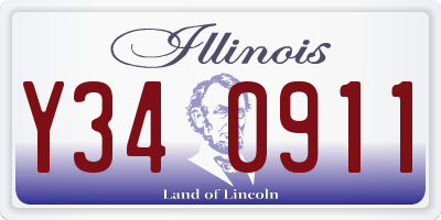 IL license plate Y340911