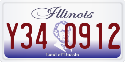 IL license plate Y340912