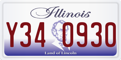 IL license plate Y340930