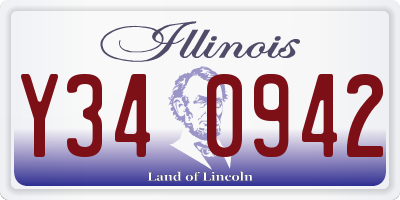 IL license plate Y340942