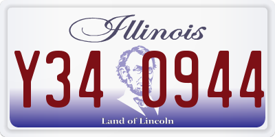IL license plate Y340944