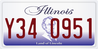 IL license plate Y340951