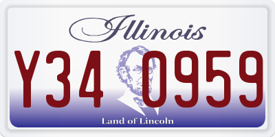 IL license plate Y340959
