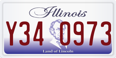 IL license plate Y340973