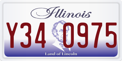 IL license plate Y340975