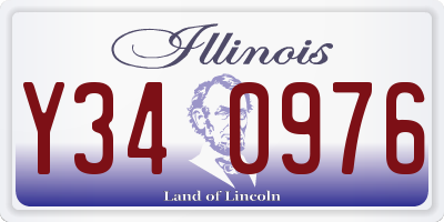 IL license plate Y340976