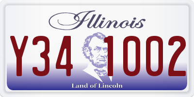 IL license plate Y341002