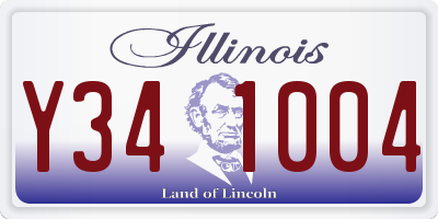 IL license plate Y341004