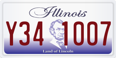 IL license plate Y341007