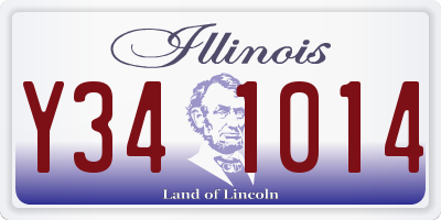 IL license plate Y341014