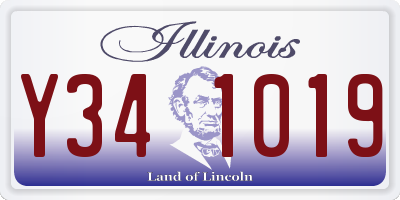 IL license plate Y341019