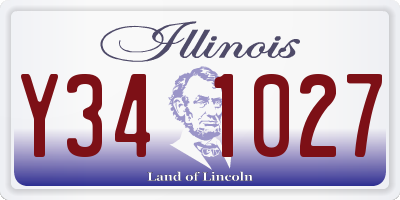 IL license plate Y341027