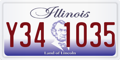 IL license plate Y341035