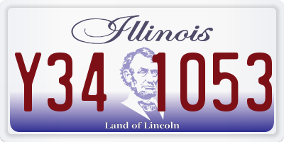 IL license plate Y341053