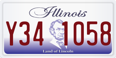 IL license plate Y341058