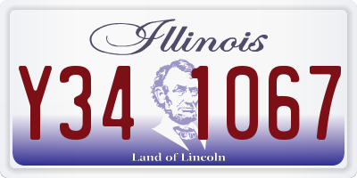 IL license plate Y341067