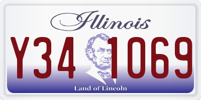 IL license plate Y341069