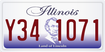 IL license plate Y341071