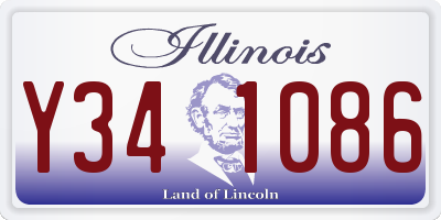 IL license plate Y341086