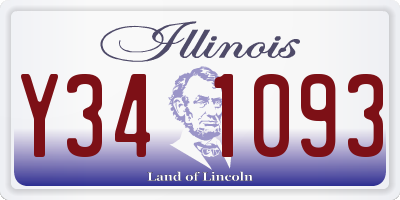 IL license plate Y341093