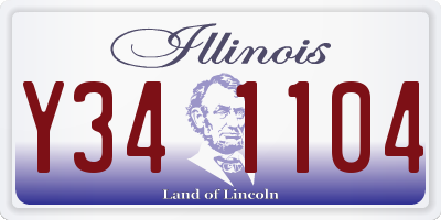 IL license plate Y341104