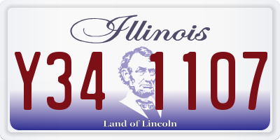 IL license plate Y341107