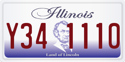 IL license plate Y341110