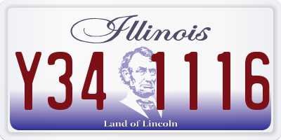 IL license plate Y341116