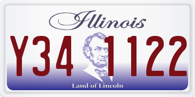 IL license plate Y341122