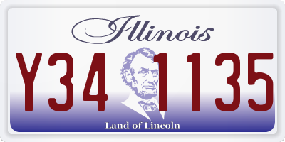IL license plate Y341135