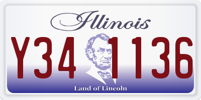 IL license plate Y341136