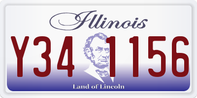 IL license plate Y341156