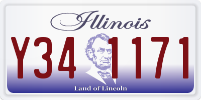 IL license plate Y341171
