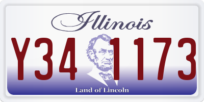 IL license plate Y341173