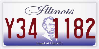 IL license plate Y341182