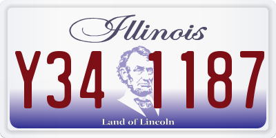 IL license plate Y341187