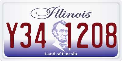 IL license plate Y341208