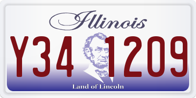 IL license plate Y341209