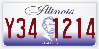 IL license plate Y341214