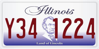 IL license plate Y341224