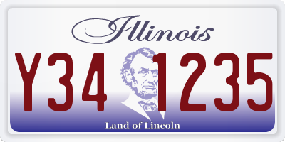 IL license plate Y341235