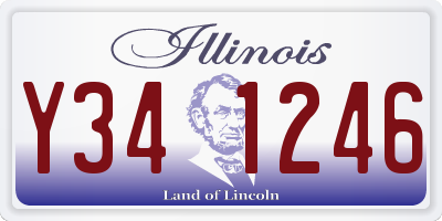 IL license plate Y341246